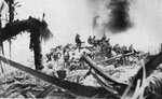 US Marines advancing on Tarawa 