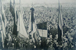 Crowds greeting British mission to Argentina, May 1918 
