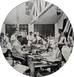 Disabled Australian Soldiers studying Woodworking 
