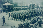 Australians march past George V, 1919 
