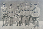 Seven surviving 1914 officers of Bedfordshire Regiment, 1919 
