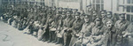 Soldiers being demobilised at the Crystal Palace, 1919 