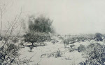 Enemy Shell explodes near Fort Capuzzo 