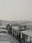 Exterior of French wireless train carriage, First World War 