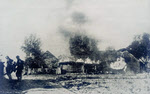 Germans burning village, Eastern Front, 1941 