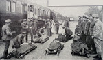 British Wounded being loaded onto Ambulance Train 