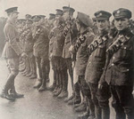 Lord Gort talking with protesting men of R.A.S.C., 1919 