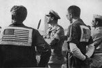 Lord Mountbatten visits US Pilots at Indian airfield 
