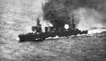 Burning Nagara Class Cruiser 