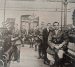 Disabled and Demobalised Officers training at spinning frames 
