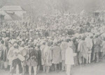 Crowd at First World War recruitment meeting in Himalayas 
