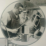 Soldier learning welding, c.1919 