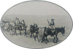 Cavalry of Staffordshire Regiment crossing Persian Desert 