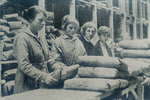 Women packing 'demob suits', c.1919 